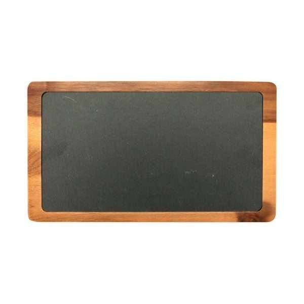 Piatto Ardesia e Legno 35x20 cm