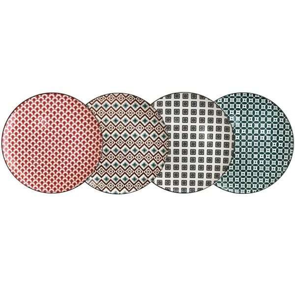mosaik-piatto piano cm.26 decori assortiti (4 Pz.) - immagine 3