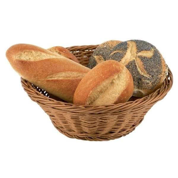 economic-cestino pane polipropilene tondo cm.19xh.9,5 beige 40132