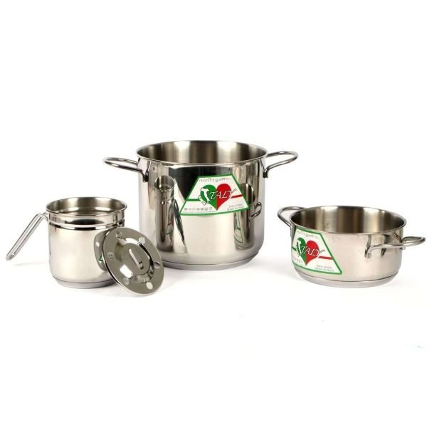 italy - casseruola inox  18-10 2m cm.14 40331 per induzione - immagine 2