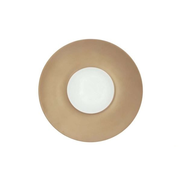 florence bronzo-bianco gourmet piatto piano cm.28 interno cm 12,5 (6 Pz.)